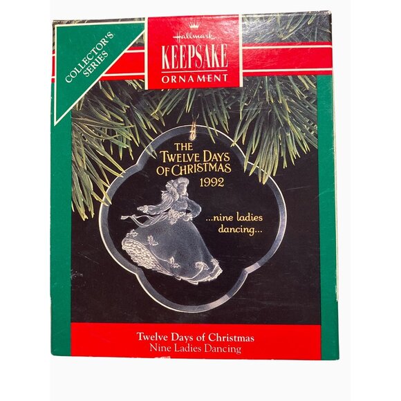 Hallmark Keepsake Ornament 1992 Twelve Days Of Christmas Nine Ladies Dancing - Picture 1 of 10